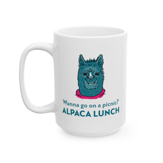 ALPACA LUNCH - Ceramic Coffee Cup (11oz/15oz)