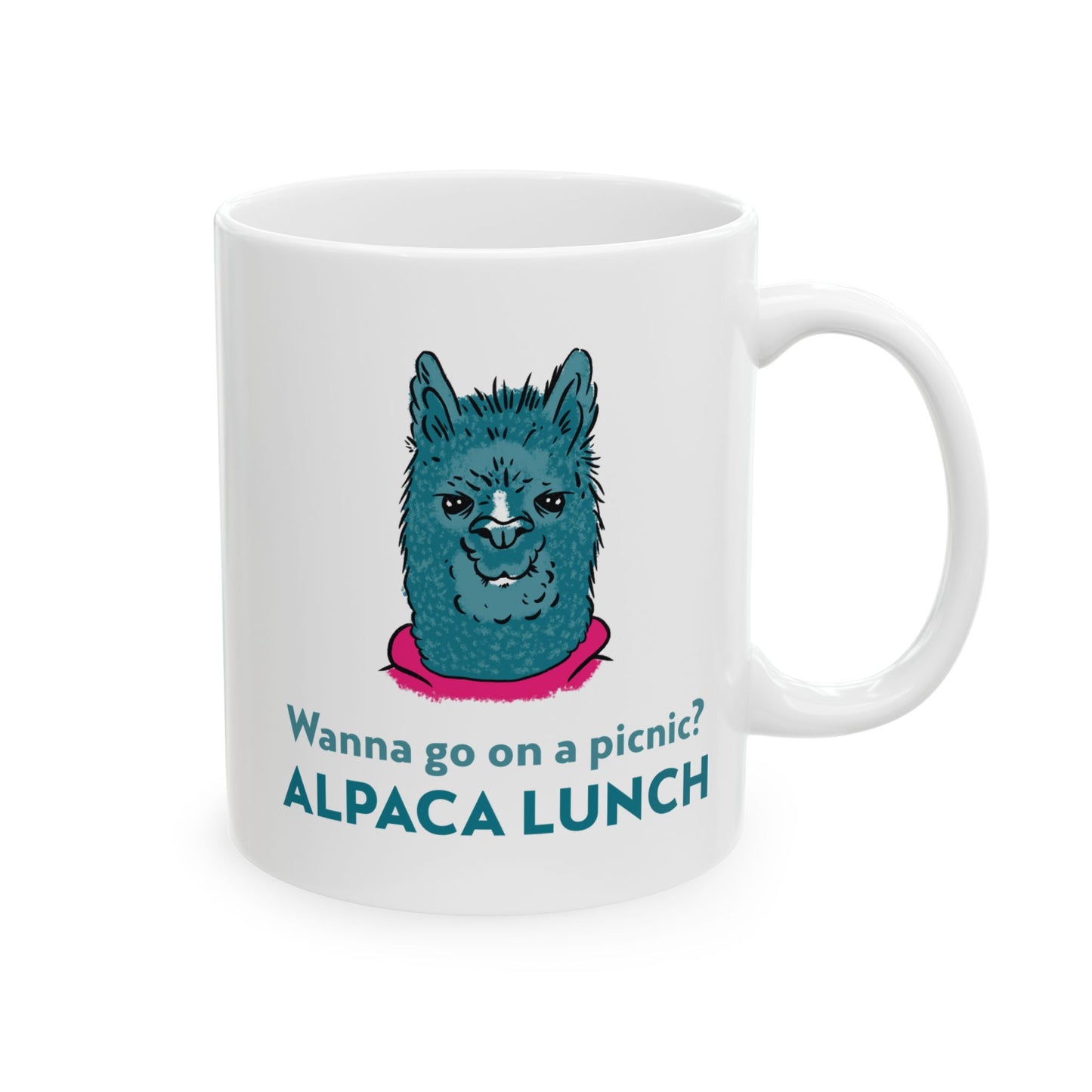 ALPACA LUNCH - Ceramic Coffee Cup (11oz/15oz)
