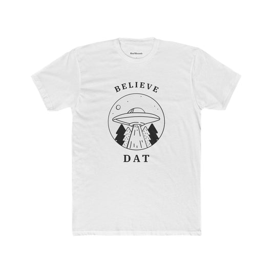 Believe Dat UFO T-Shirt — Retro Alien Abduction Graphic Tee