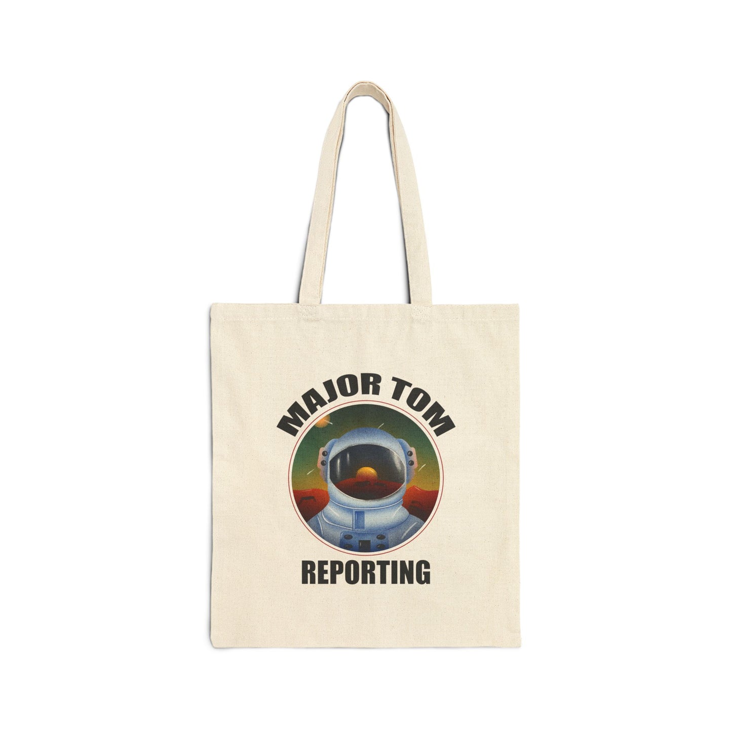 MAJOR TOM VINYL Cotton Canvas Tote Bag
