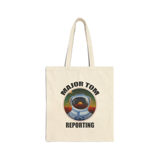MAJOR TOM VINYL Cotton Canvas Tote Bag