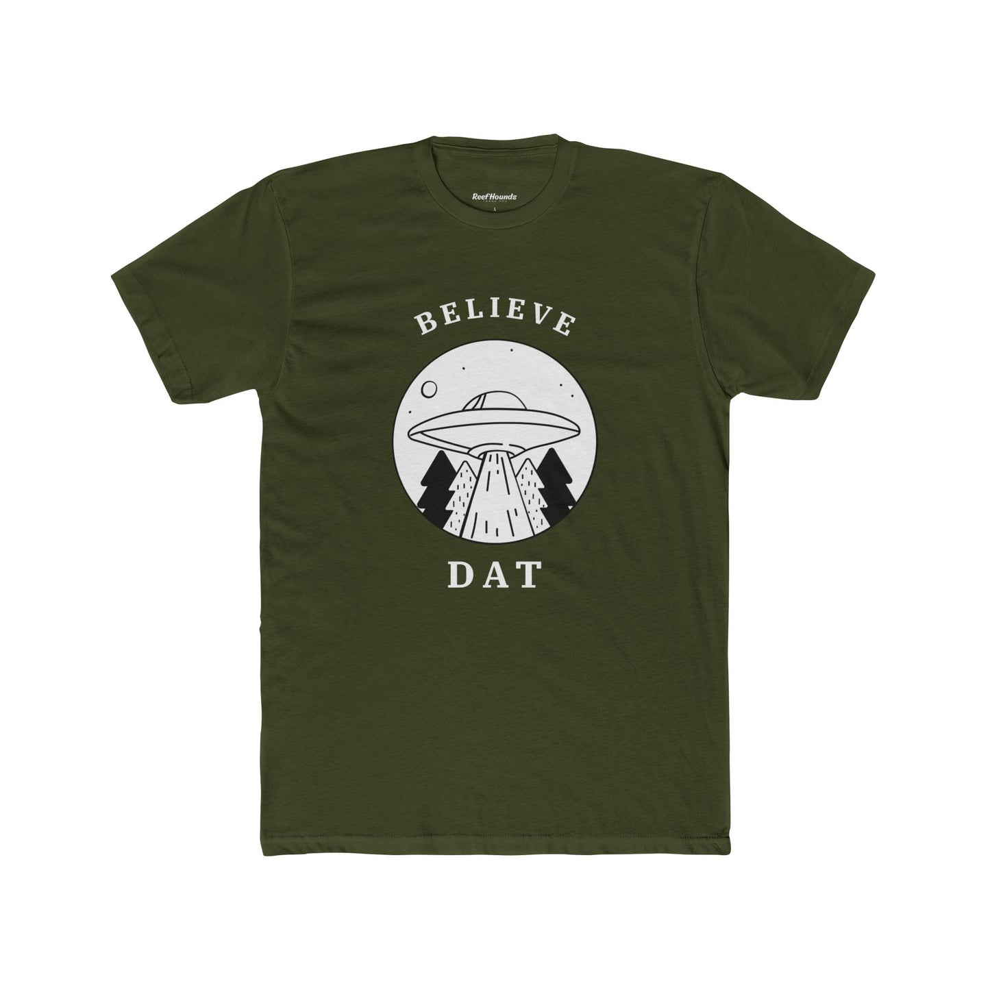 Believe Dat UFO T-Shirt — Retro Alien Abduction Graphic Tee