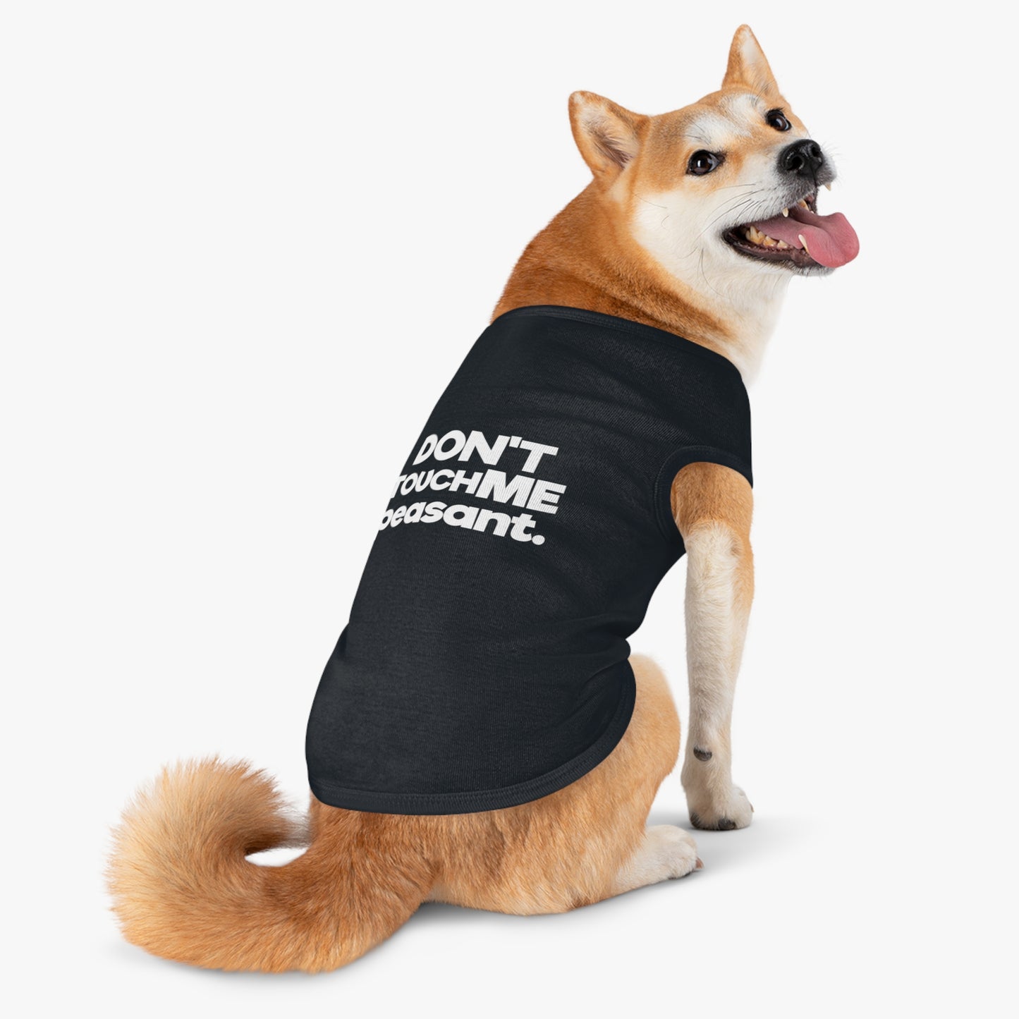 DONT TOUCH ME PEASANT B/P Pet Tank Top