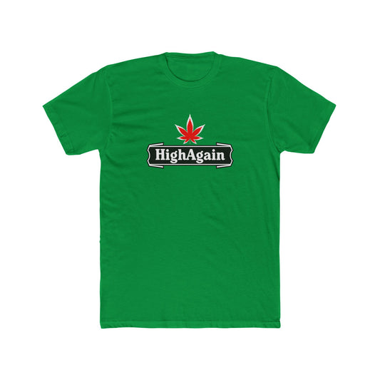 HighAgain Tee — Cannabis Leaf Graphic Cotton T-Shirt