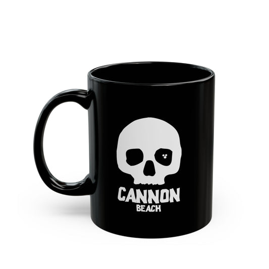 Cannon Beach Skull Coffee Mug – Black 11oz/15oz