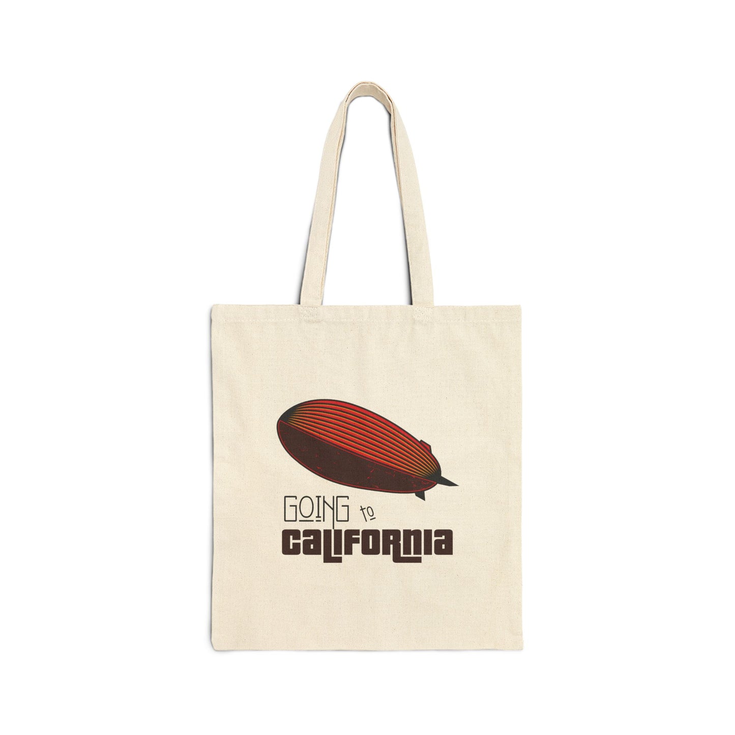 GOING TO CALI  VINYL Cotton Canvas Tote Bag