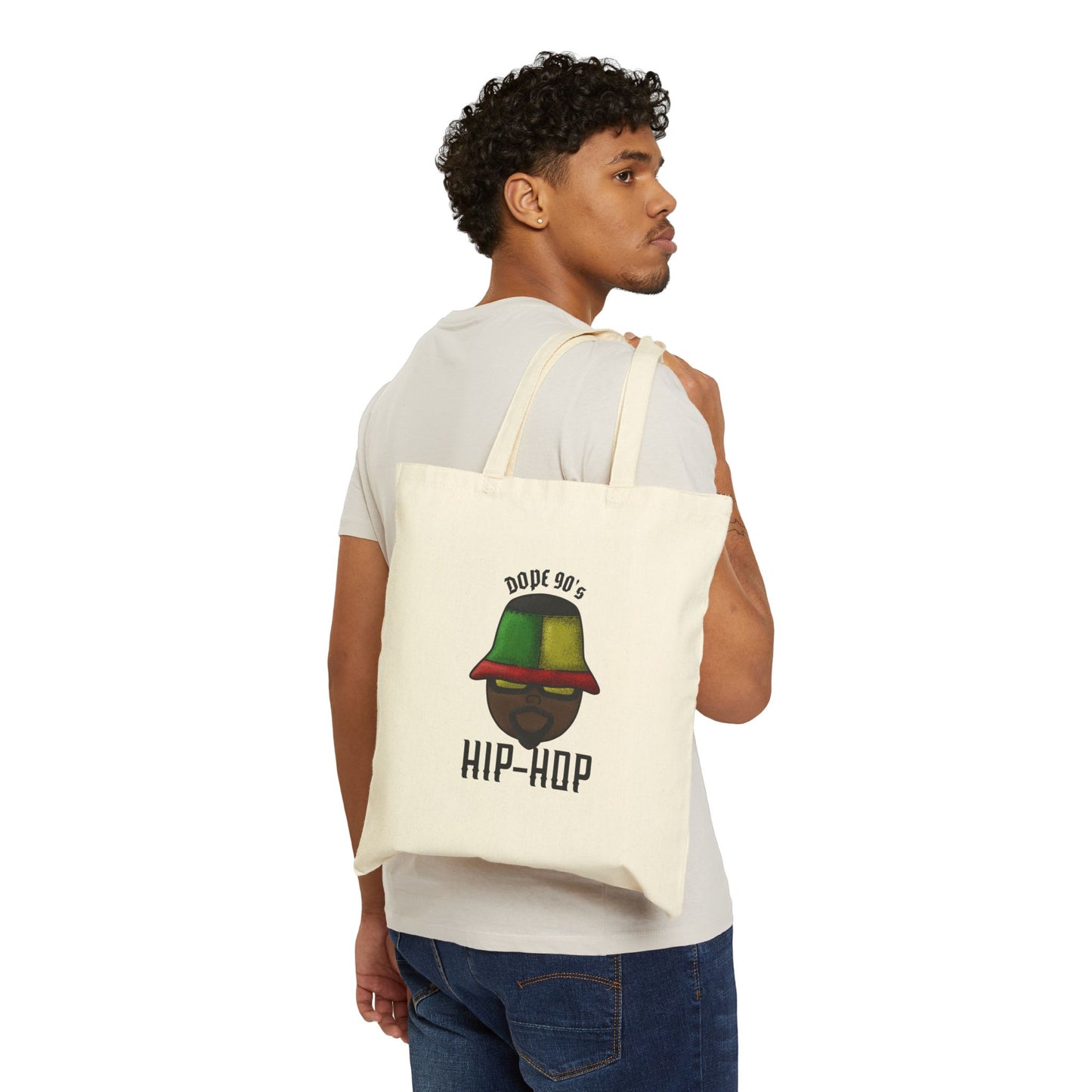 DOPE 90'S VINYL Cotton Canvas Tote Bag
