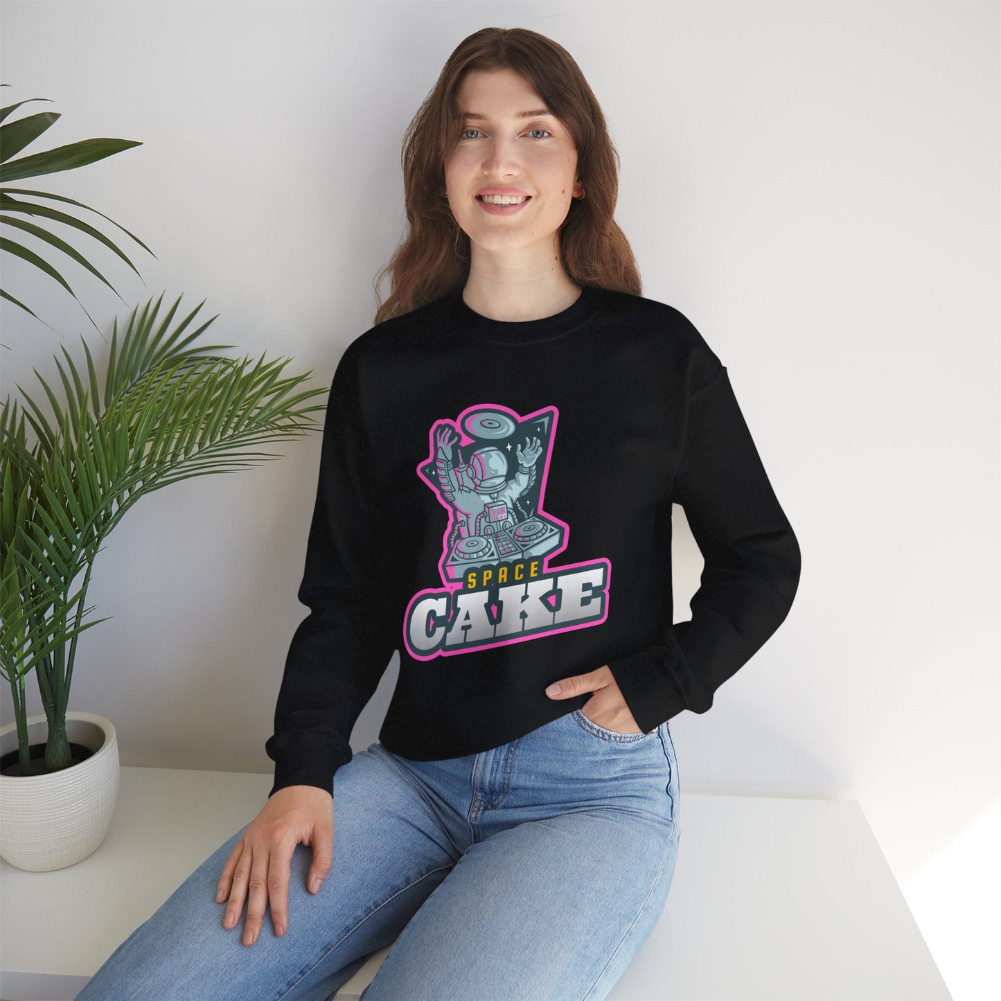 SPACE CAKE Unisex Heavy Blend™ Crewneck Sweatshirt