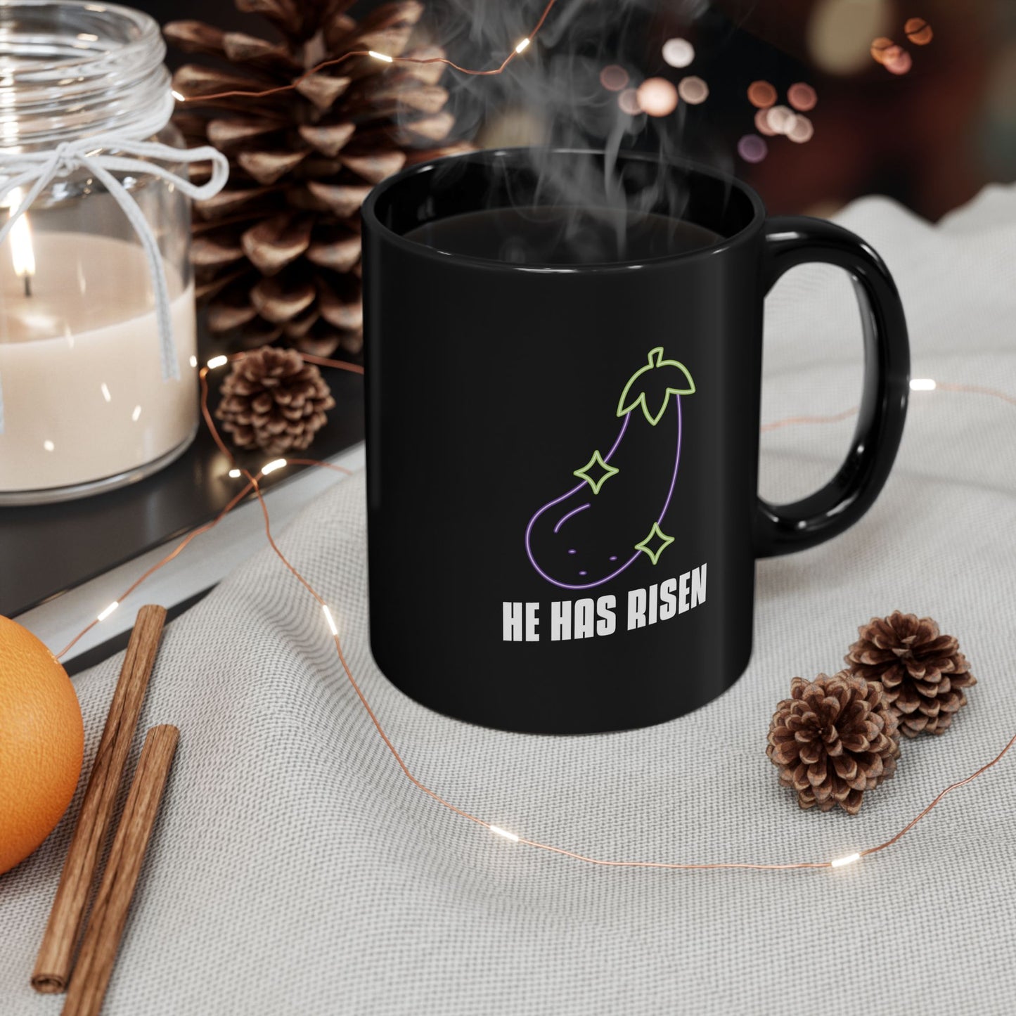 HE HAS RISEN - Coffee Mug – Black 11oz/15oz