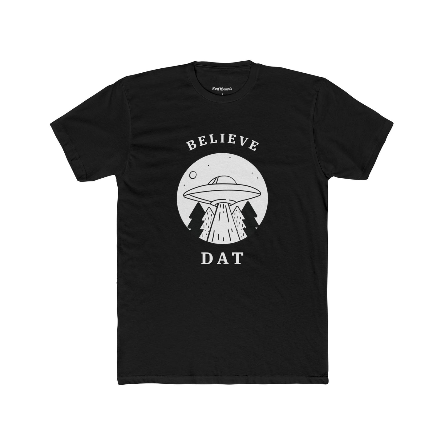 Believe Dat UFO T-Shirt — Retro Alien Abduction Graphic Tee