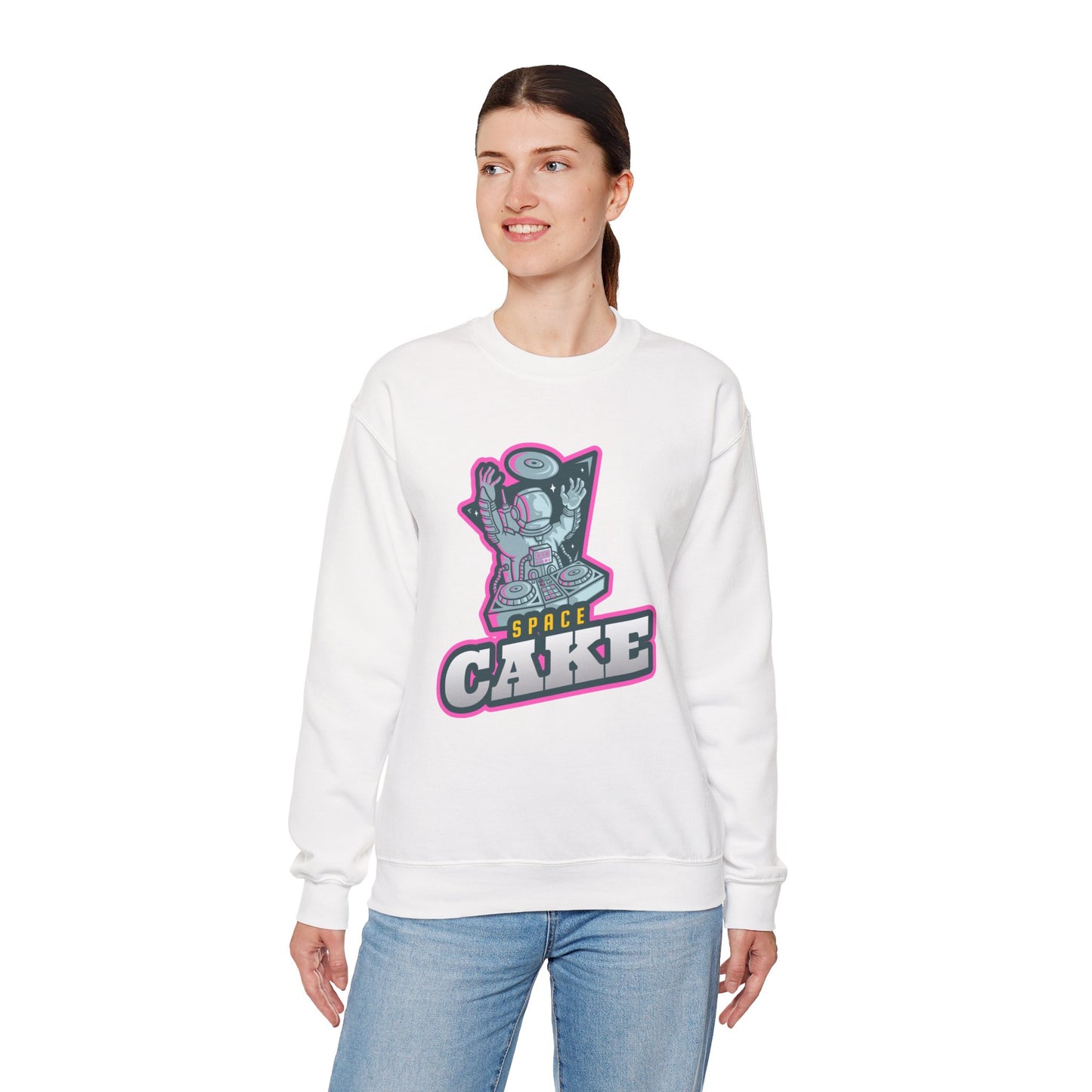 SPACE CAKE Unisex Heavy Blend™ Crewneck Sweatshirt