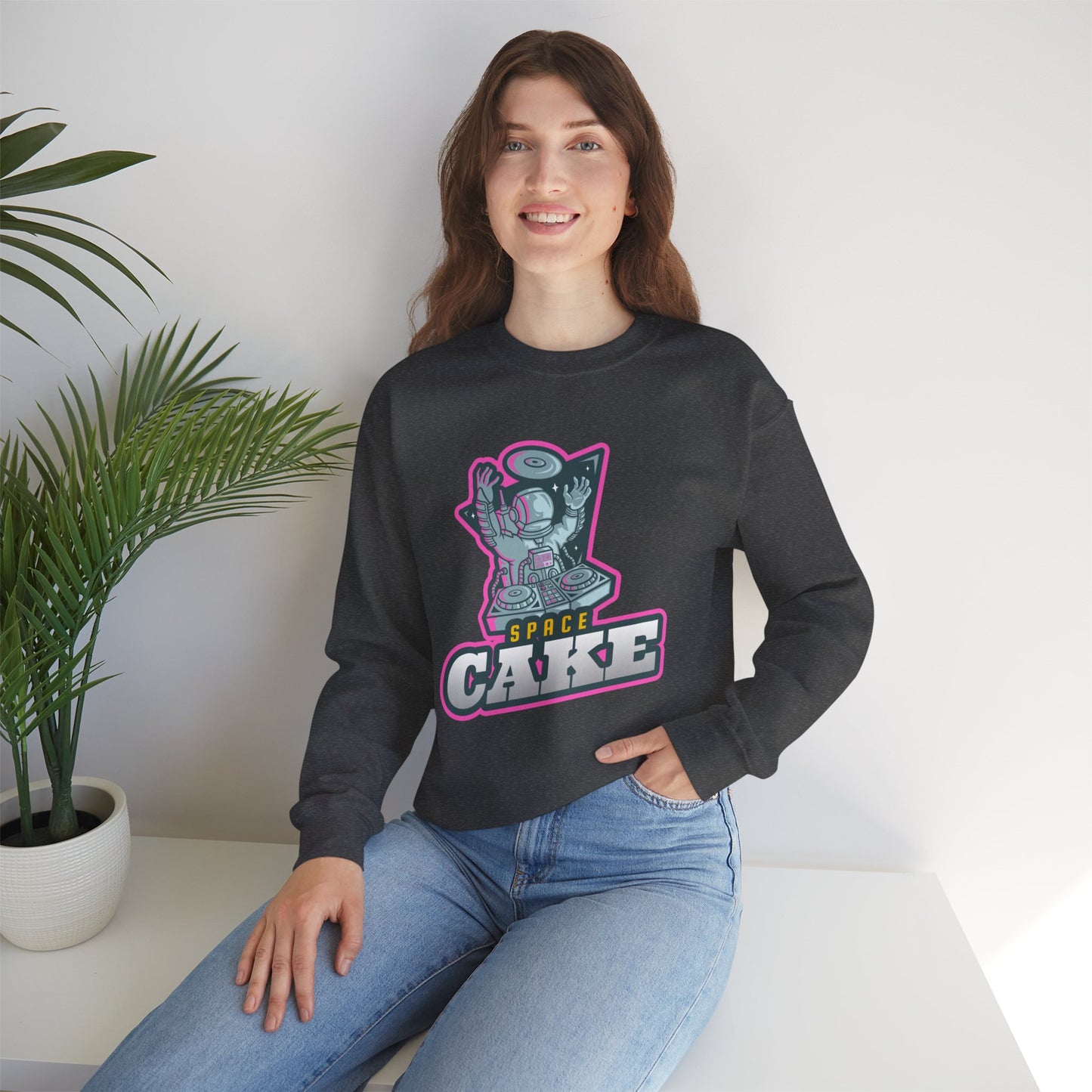 SPACE CAKE Unisex Heavy Blend™ Crewneck Sweatshirt