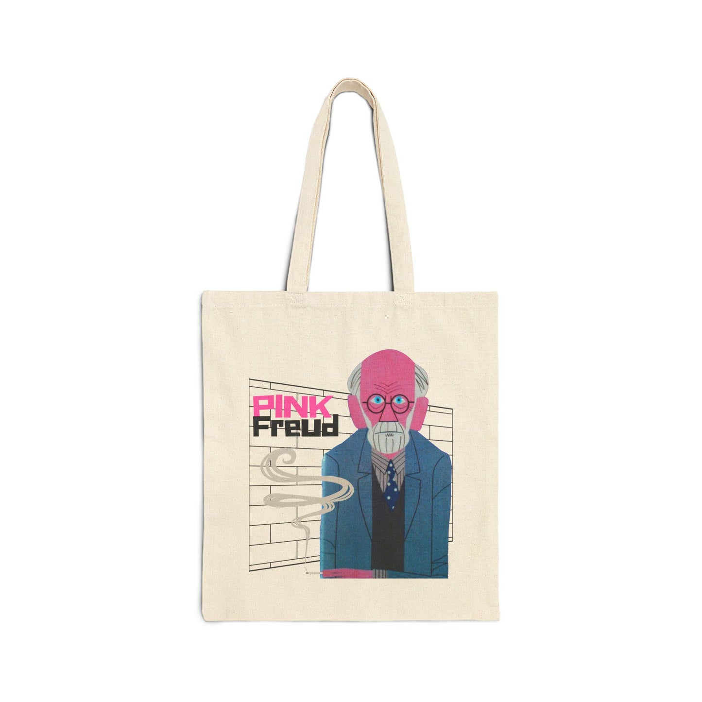PINK FREUD VINYL Cotton Canvas Tote Bag