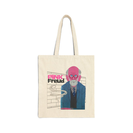 PINK FREUD VINYL Cotton Canvas Tote Bag