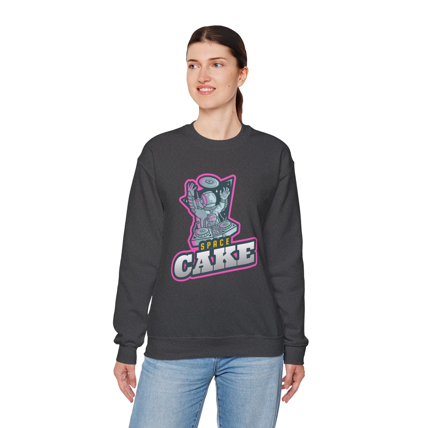 SPACE CAKE Unisex Heavy Blend™ Crewneck Sweatshirt
