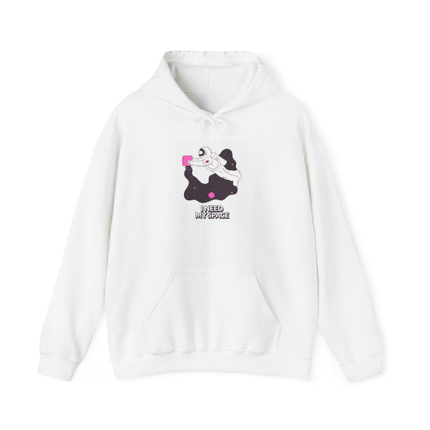 Astronaut Coffee Hoodie — 'Brewed in Space' Cute Space Cat Graphic Hoodie